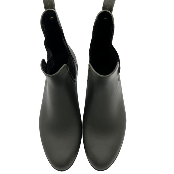 Sam Edelman Womens 8 Tinsley Moss Green Chelsea Ankle Rain Bootie - Picture 10 of 16